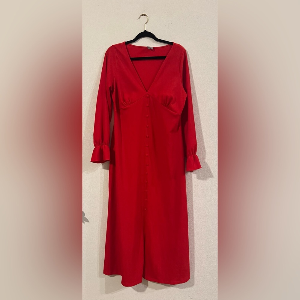 ASOS red maxi dress
